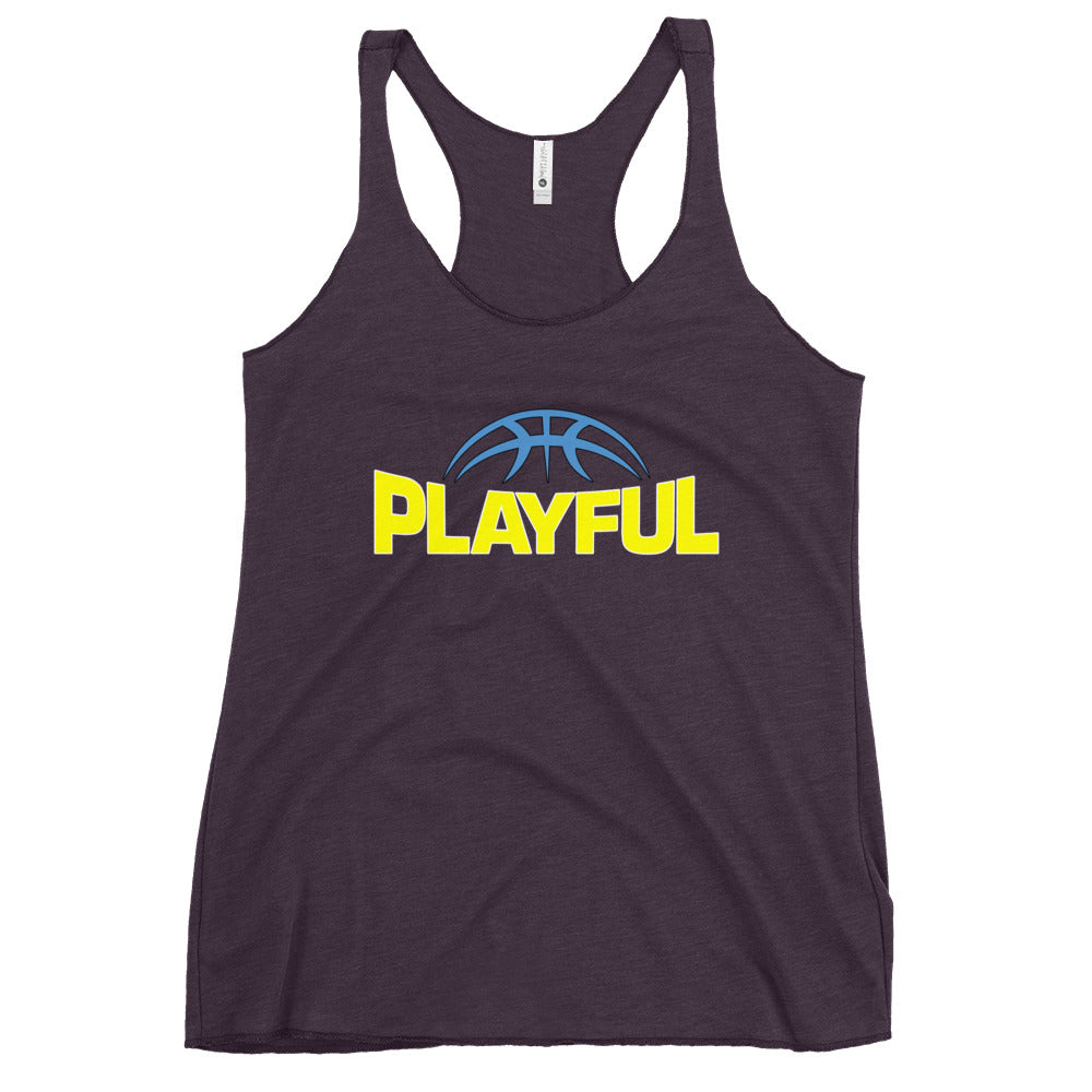 Playful Reese Ladies Racerback Tank