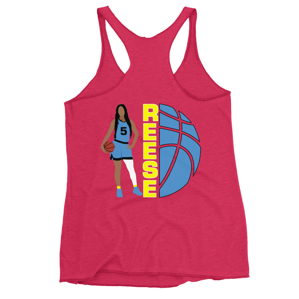 Playful Reese Ladies Racerback Tank