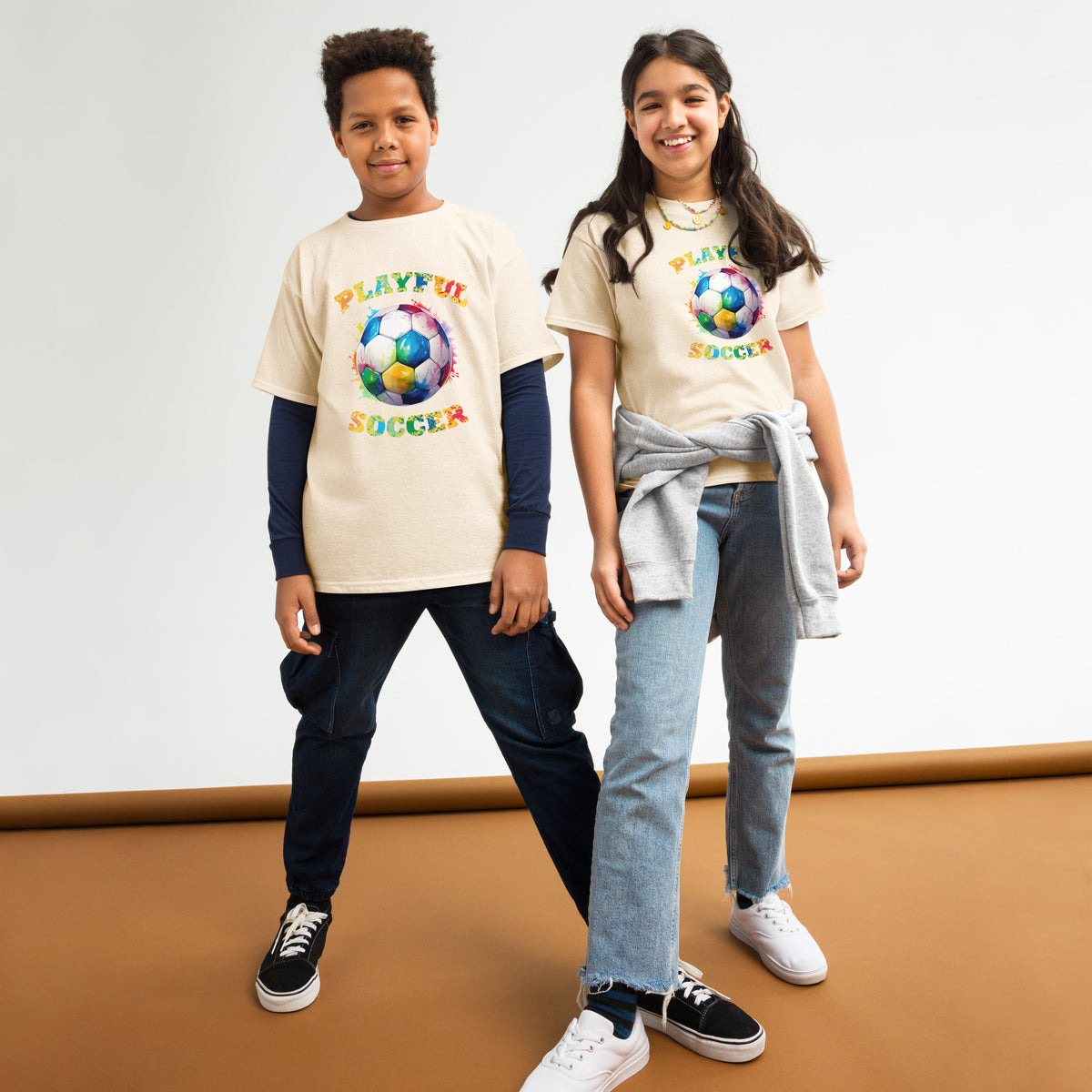 Playful Soccer Kids Tee
