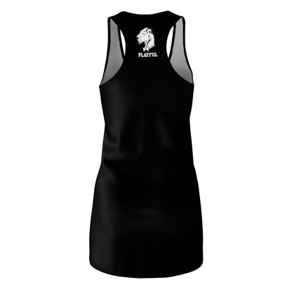 Playful Ladies Black Racerback Dress