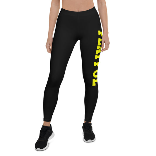 Playful Black w/Yellow Leggings