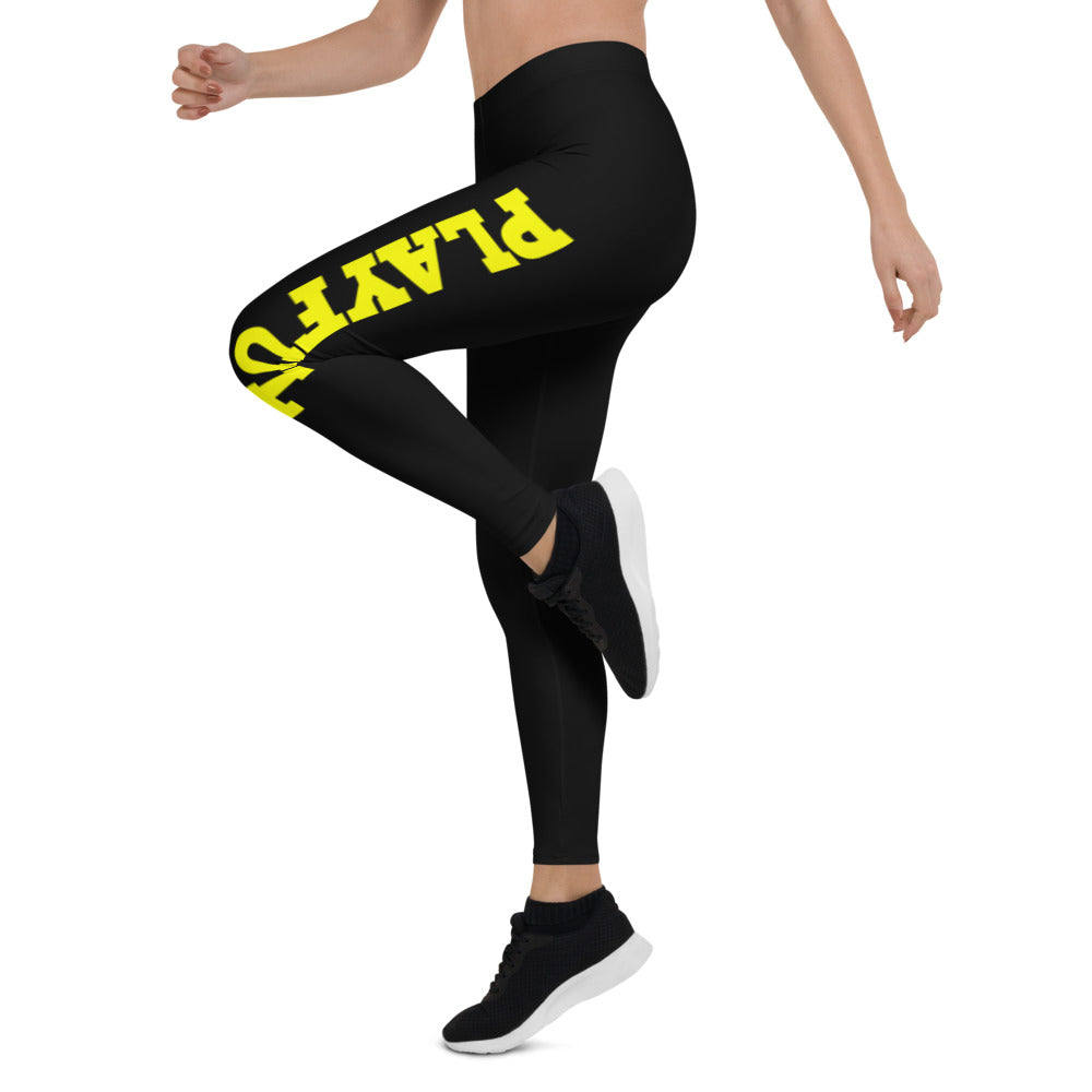 Playful Black w/Yellow Leggings