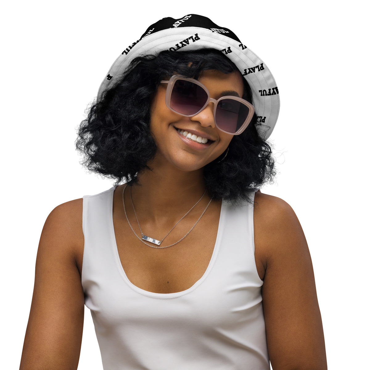 Playful Reversible Bucket Hat