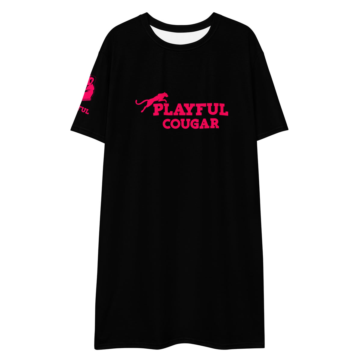 Playful Cougar T-Shirt Dress