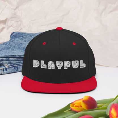 Playful Bear Font Snapback Hat