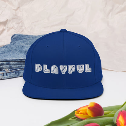 Playful Bear Font Snapback Hat