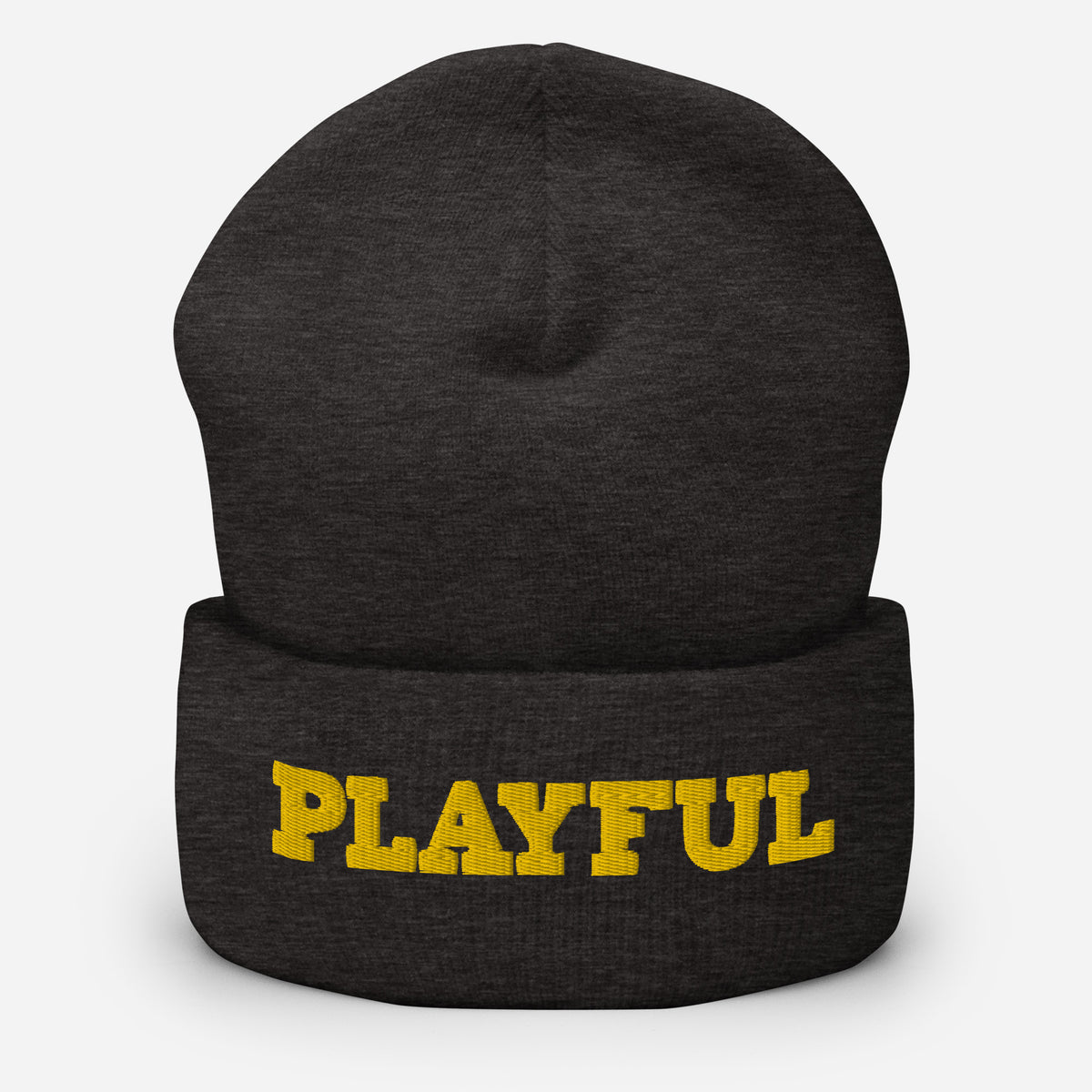 Playful - Gold Cuffed Beanie