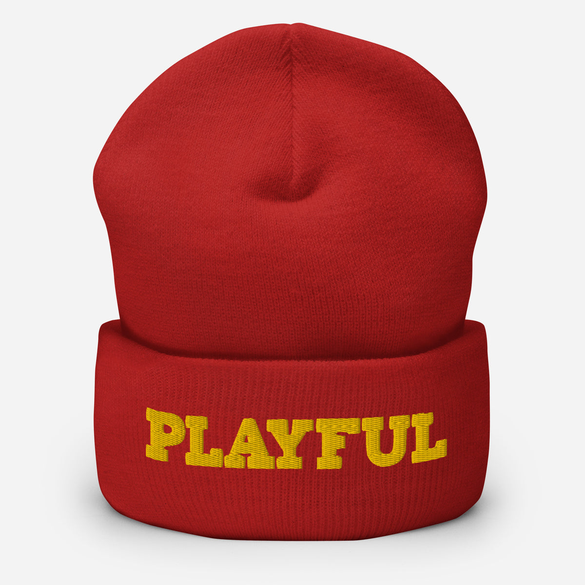 Playful - Gold Cuffed Beanie