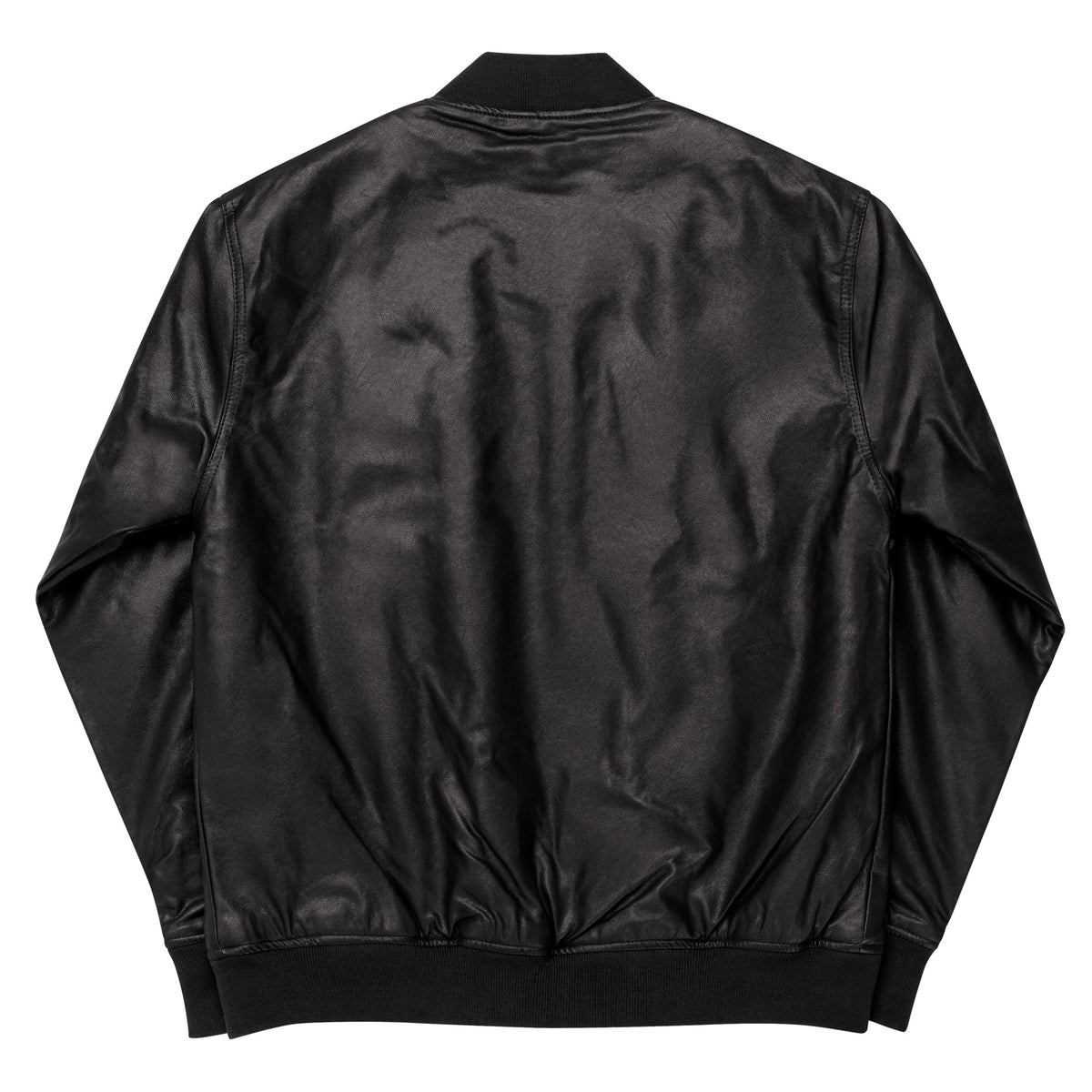 Playful Leather Bomber Jacket