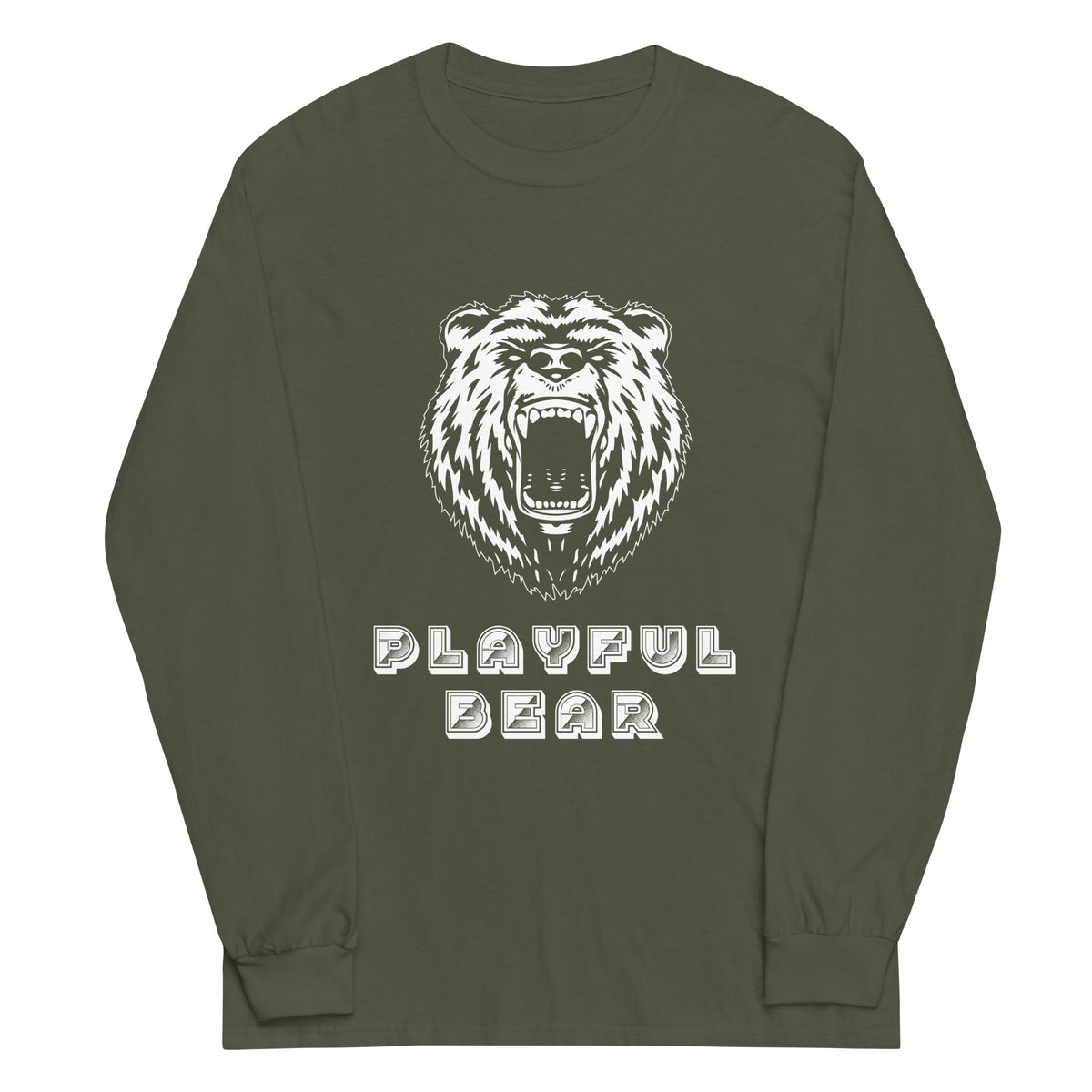 Playful Bear Men’s Long Sleeve Shirt