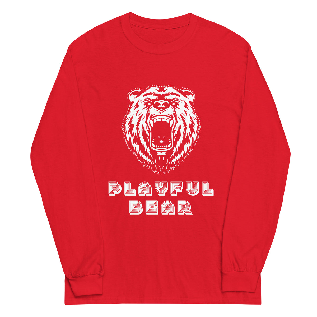 Playful Bear Men’s Long Sleeve Shirt