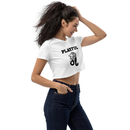 Playful Leo Organic Crop Top