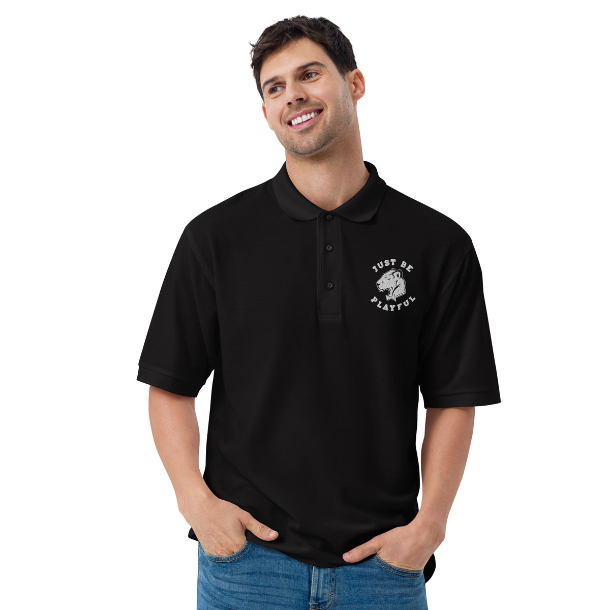 Just Be Playful Men's Premium Polo