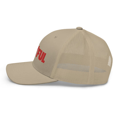 Playful Skateboarder (Red) Trucker Cap