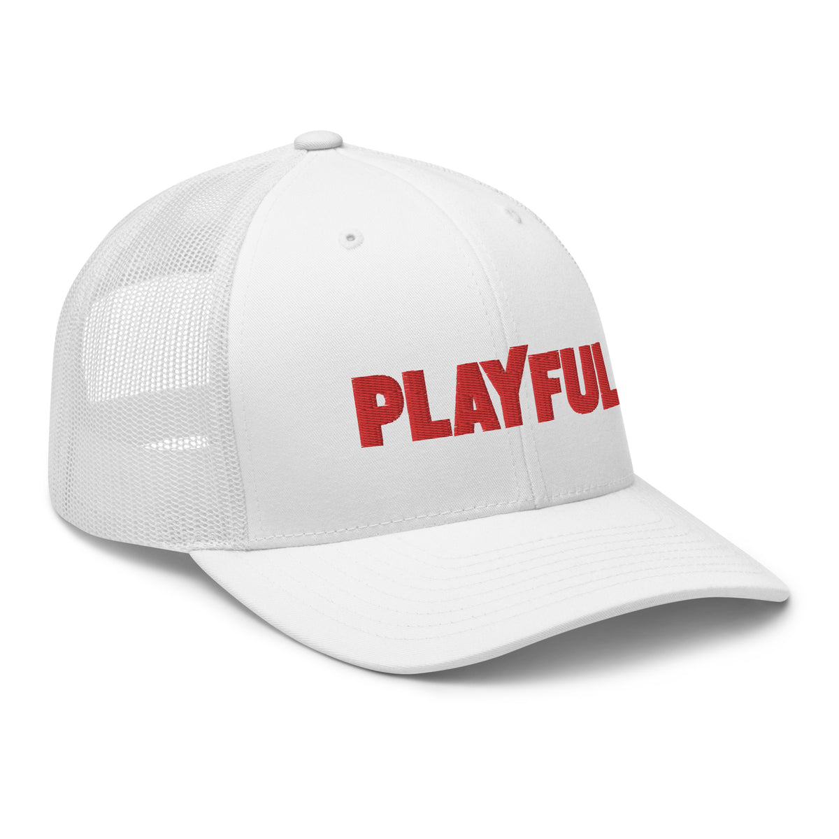 Playful Skateboarder (Red) Trucker Cap