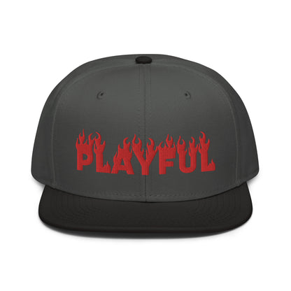 Playful (Red) Snapback Hat