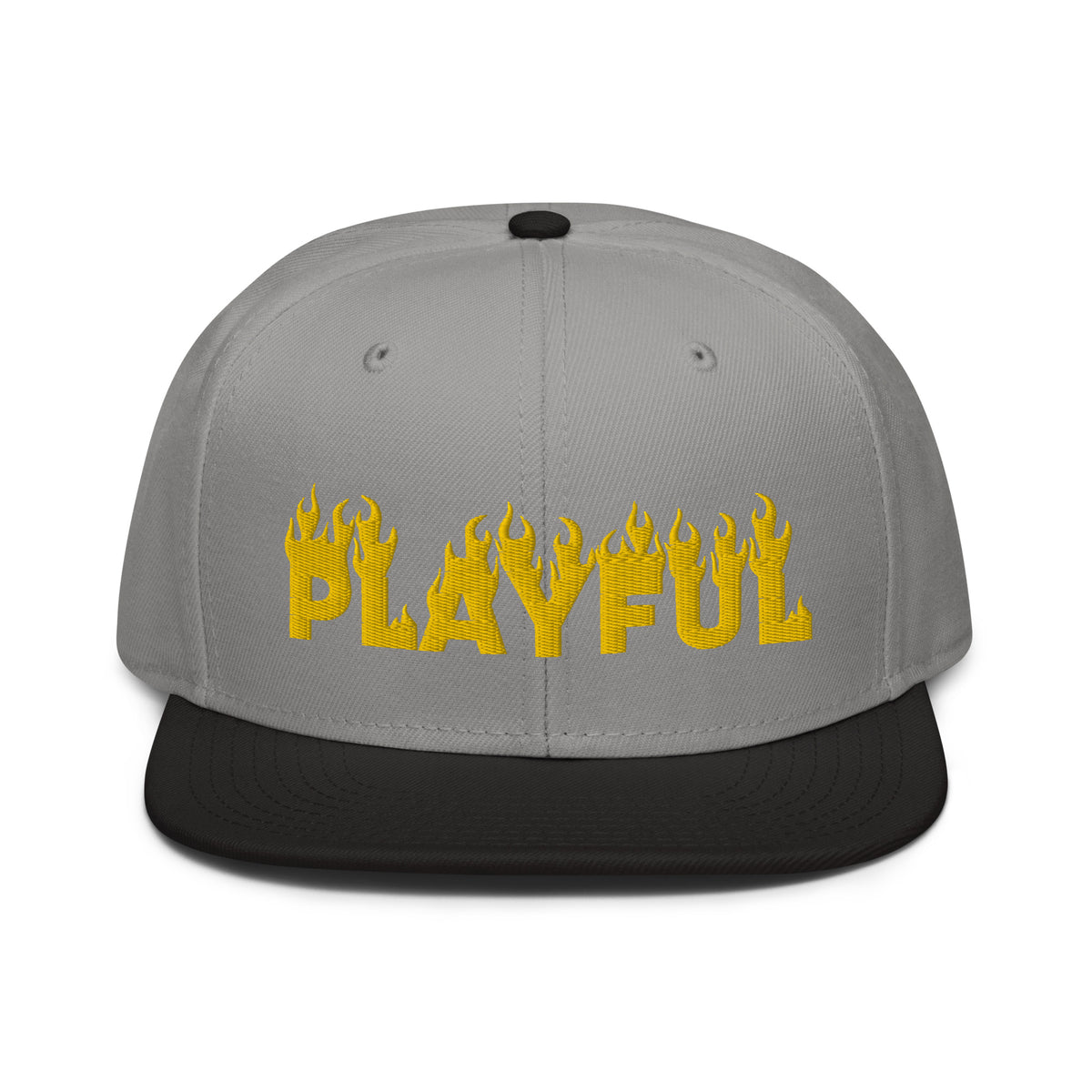 Playful Fire (Yellow) Snapback Hat