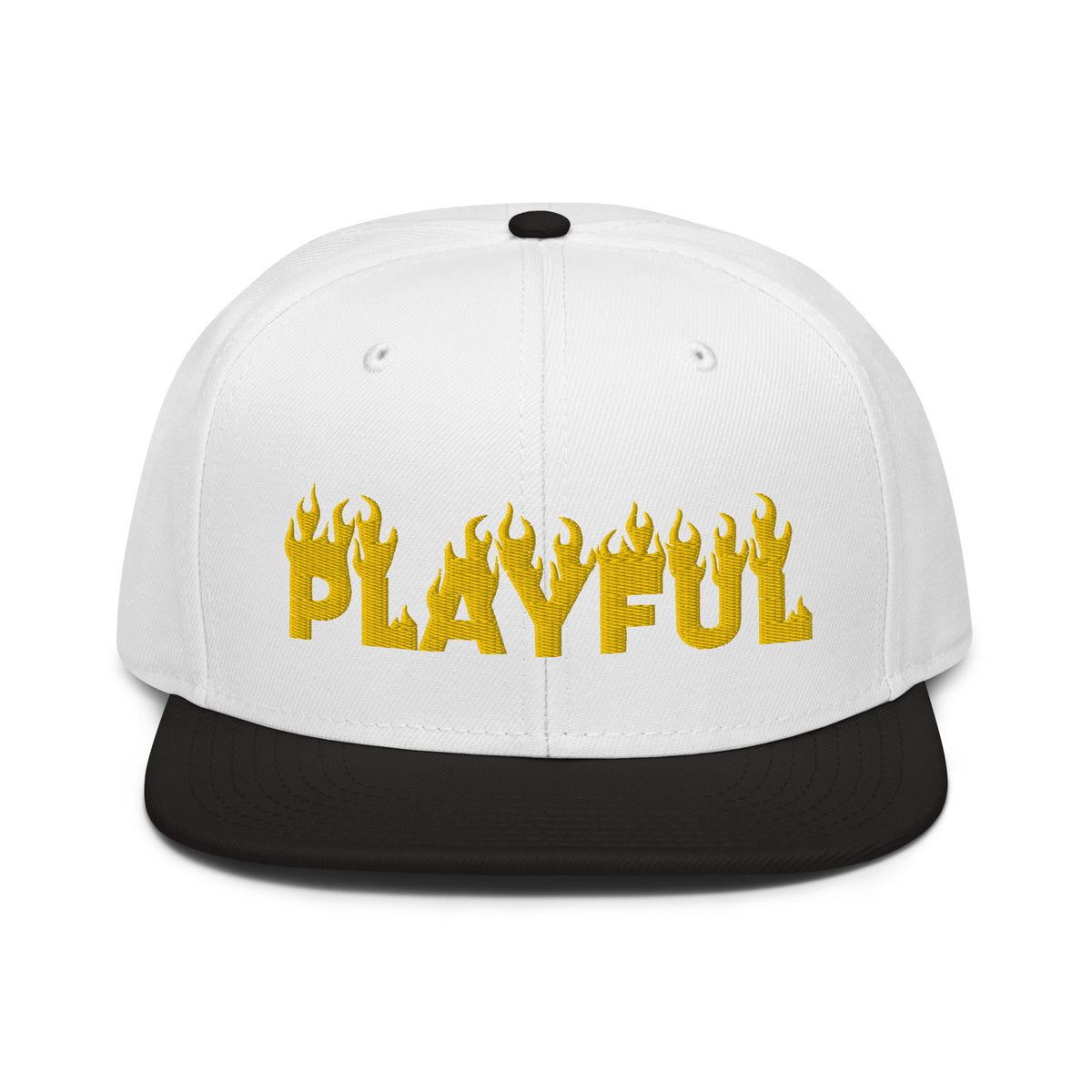 Playful Fire (Yellow) Snapback Hat