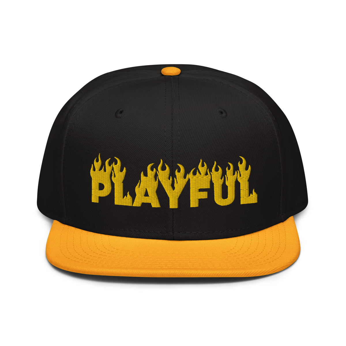 Playful Fire (Yellow) Snapback Hat