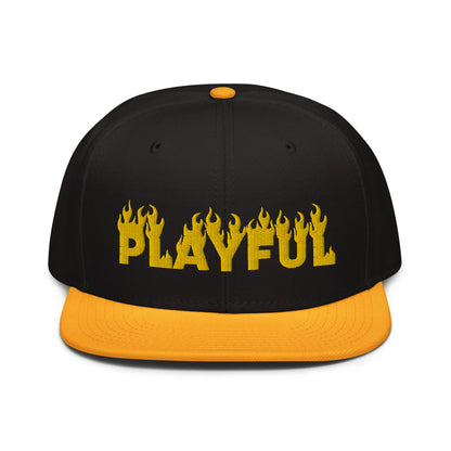 Playful Fire (Yellow) Snapback Hat