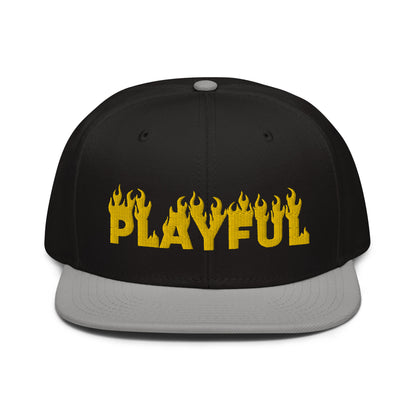 Playful Fire (Yellow) Snapback Hat