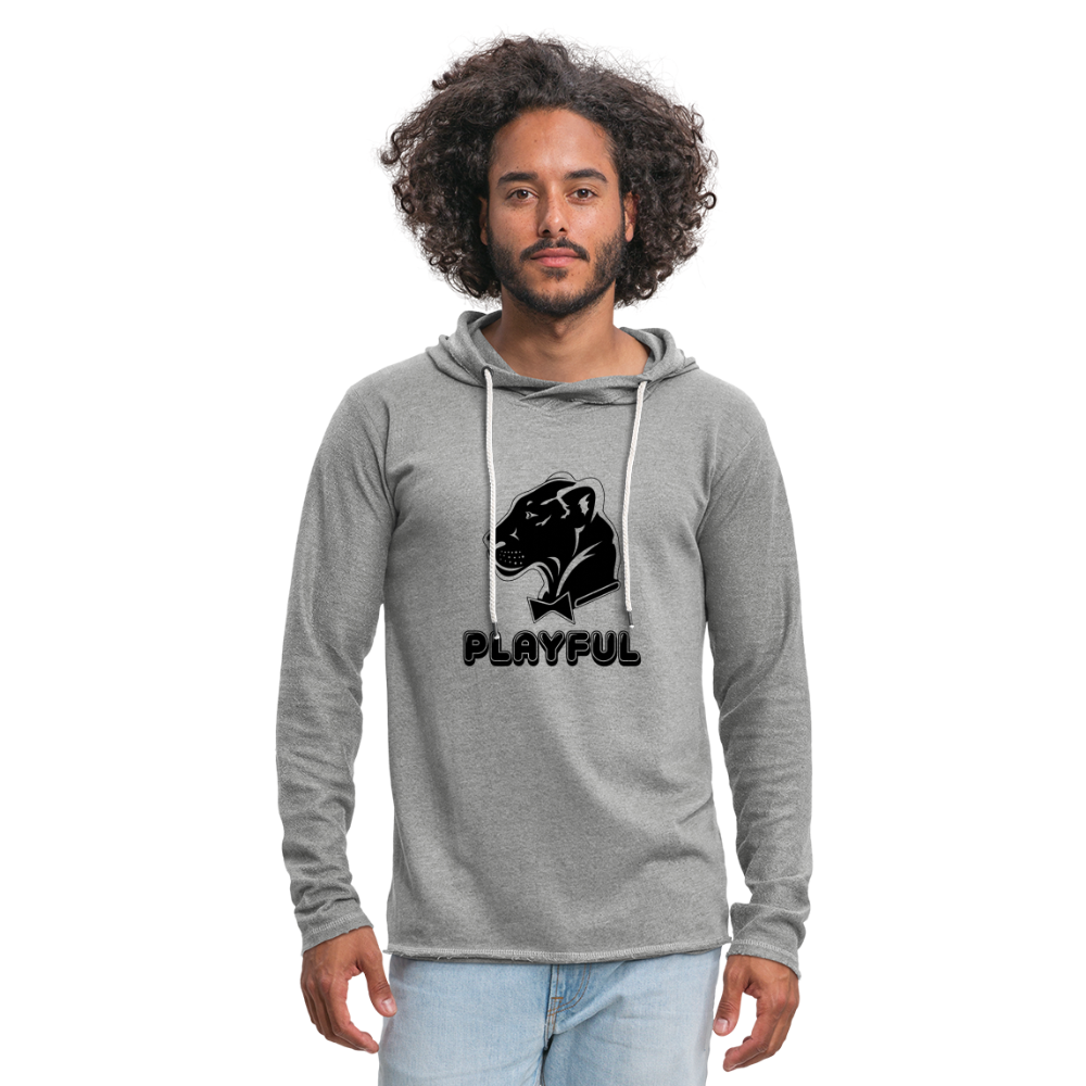 Unisex Lightweight Terry Hoodie - heather gray