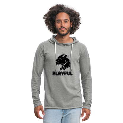 Unisex Lightweight Terry Hoodie - heather gray