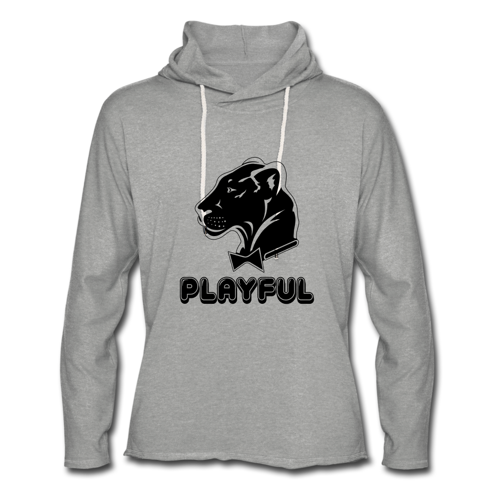 Unisex Lightweight Terry Hoodie - heather gray
