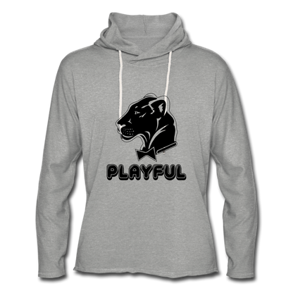 Unisex Lightweight Terry Hoodie - heather gray