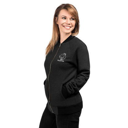 Playful  Embroidered (Unisex) Bomber Jacket