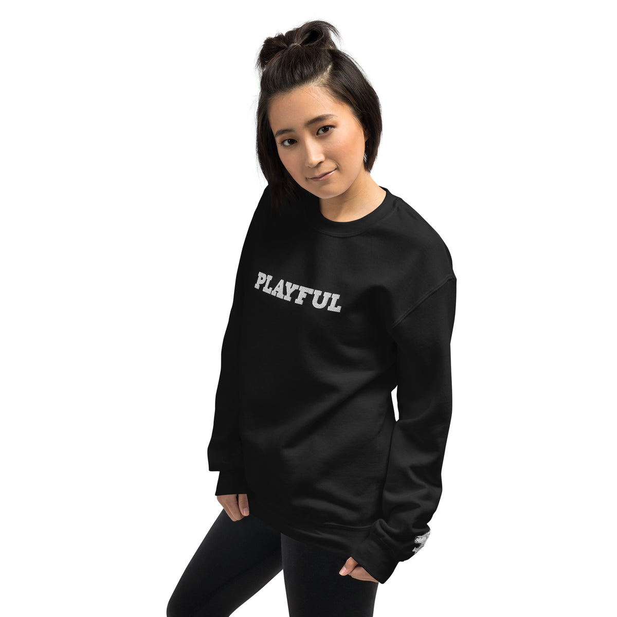 Playful Embroidered (Unisex) Sweatshirt