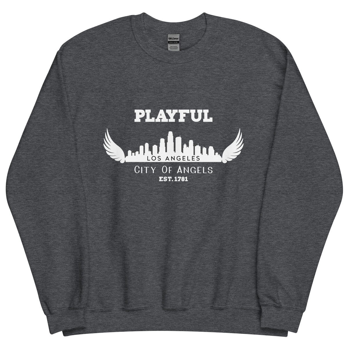 Playful Los Angeles City of Angels (Unisex) Sweatshirt