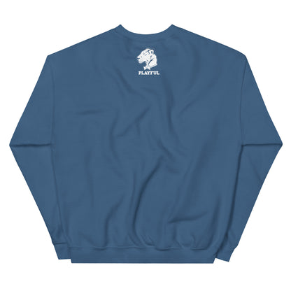 Playful WV - White (Unisex) Sweatshirt