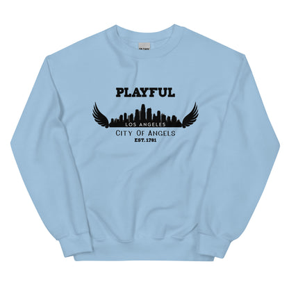 Playful Los Angeles City of Angels (Unisex) Sweatshirt