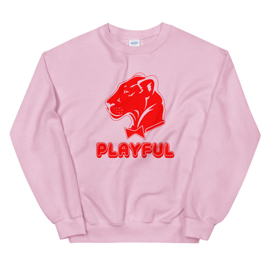 Playful Bubble Red Logo (Unisex) Sweatshirt