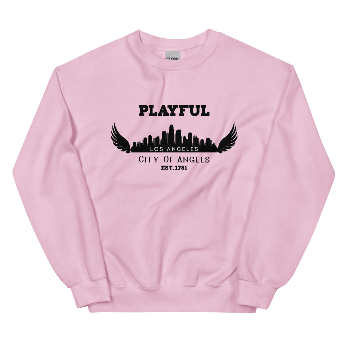 Playful Los Angeles City of Angels (Unisex) Sweatshirt