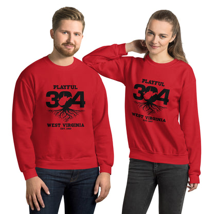 Playful WV - Black (Unisex) Sweatshirt