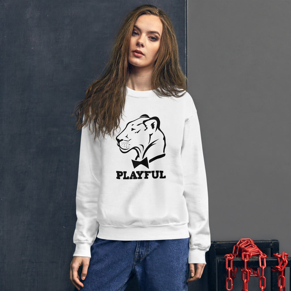 Playful Classic Black Logo (Unisex) Sweatshirt