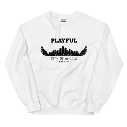Playful Los Angeles City of Angels (Unisex) Sweatshirt