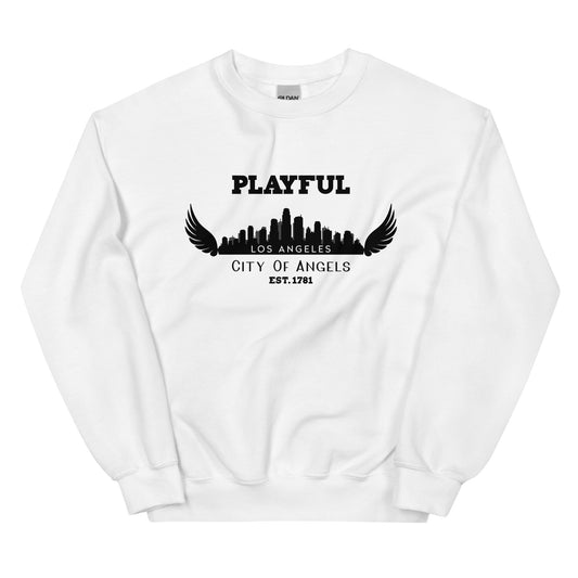 Playful Los Angeles City of Angels (Unisex) Sweatshirt