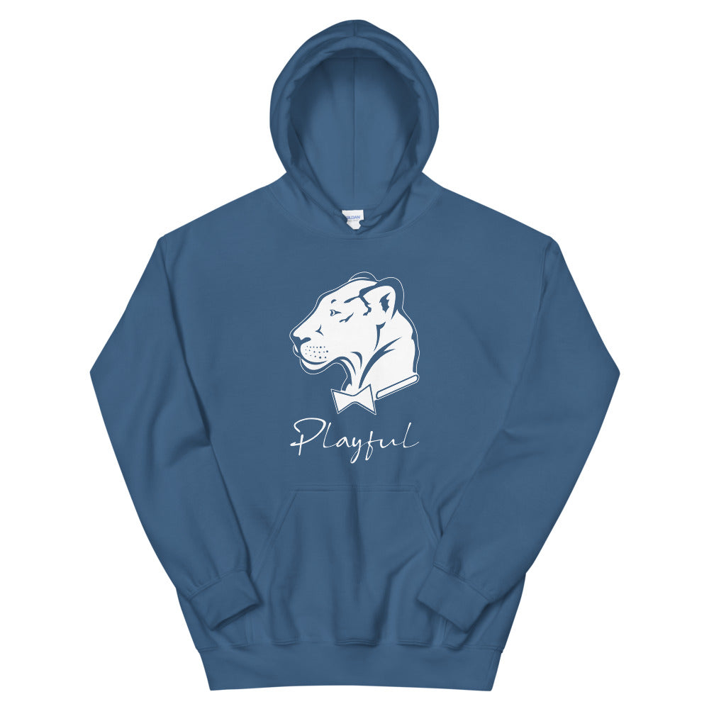 Playful White Signature (Unisex) Hoodie