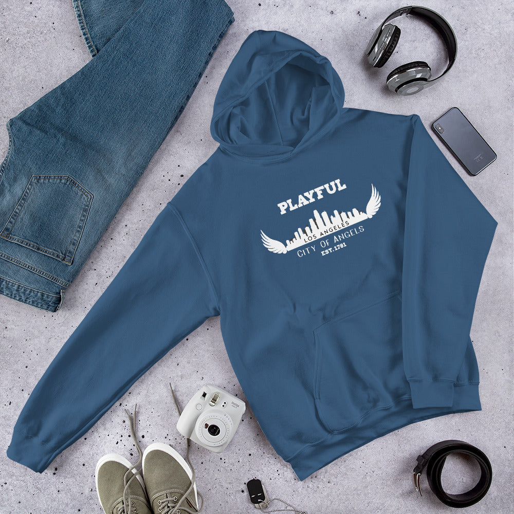 Playful Los Angeles City of Angels (Unisex) Hoodie