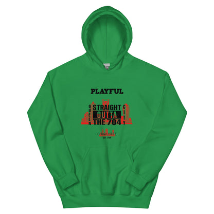 Playful Straight Outta The 704 (Unisex) Hoodie