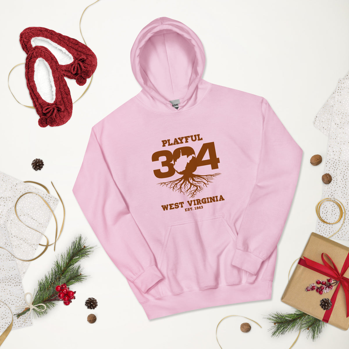 Playful WV - Brown (Unisex) Hoodie