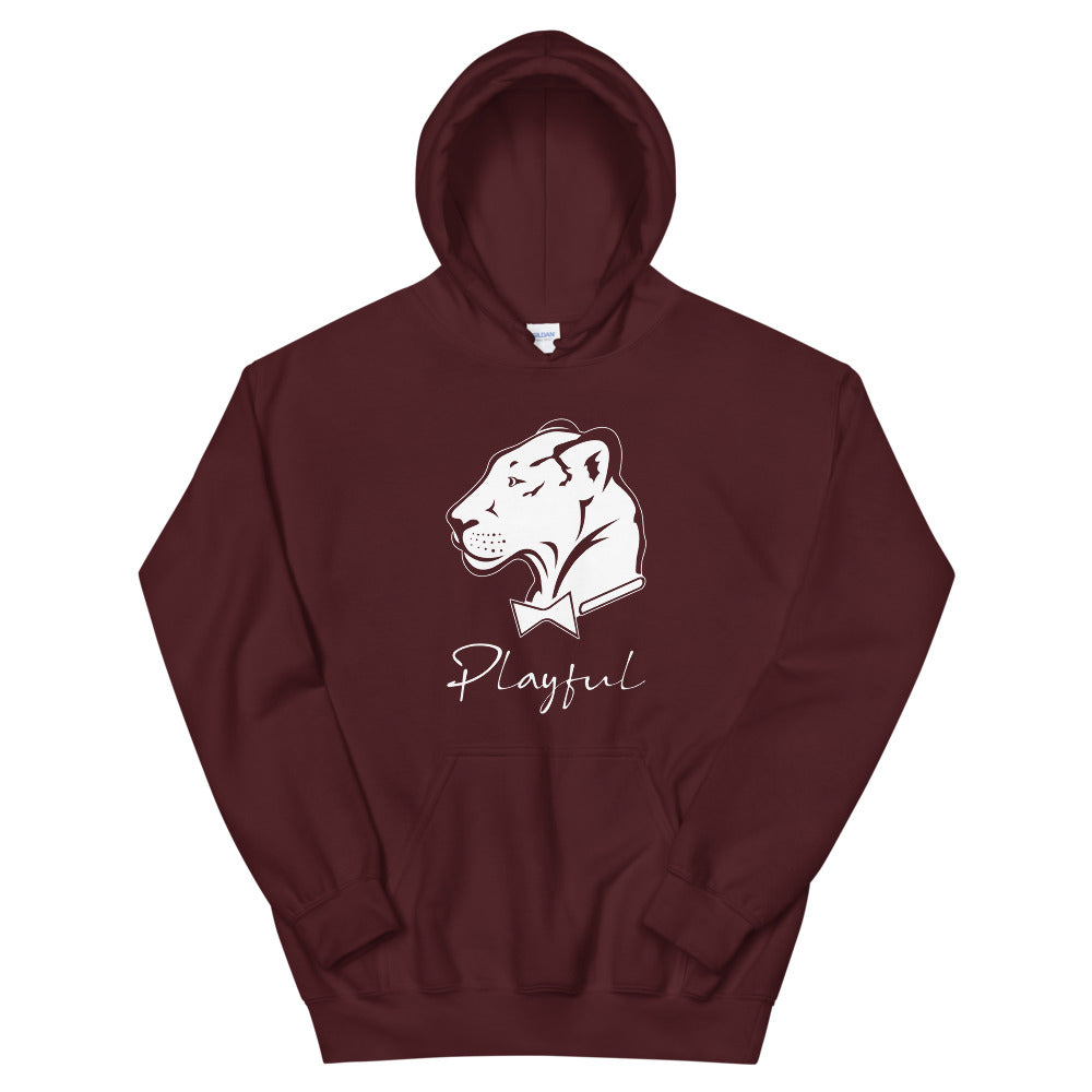 Playful White Signature (Unisex) Hoodie