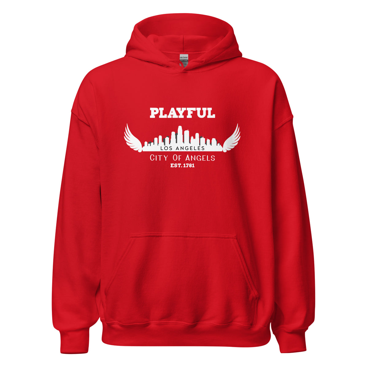 Playful Los Angeles City of Angels (Unisex) Hoodie