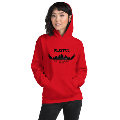 Playful Los Angeles City of Angels (Unisex) Hoodie
