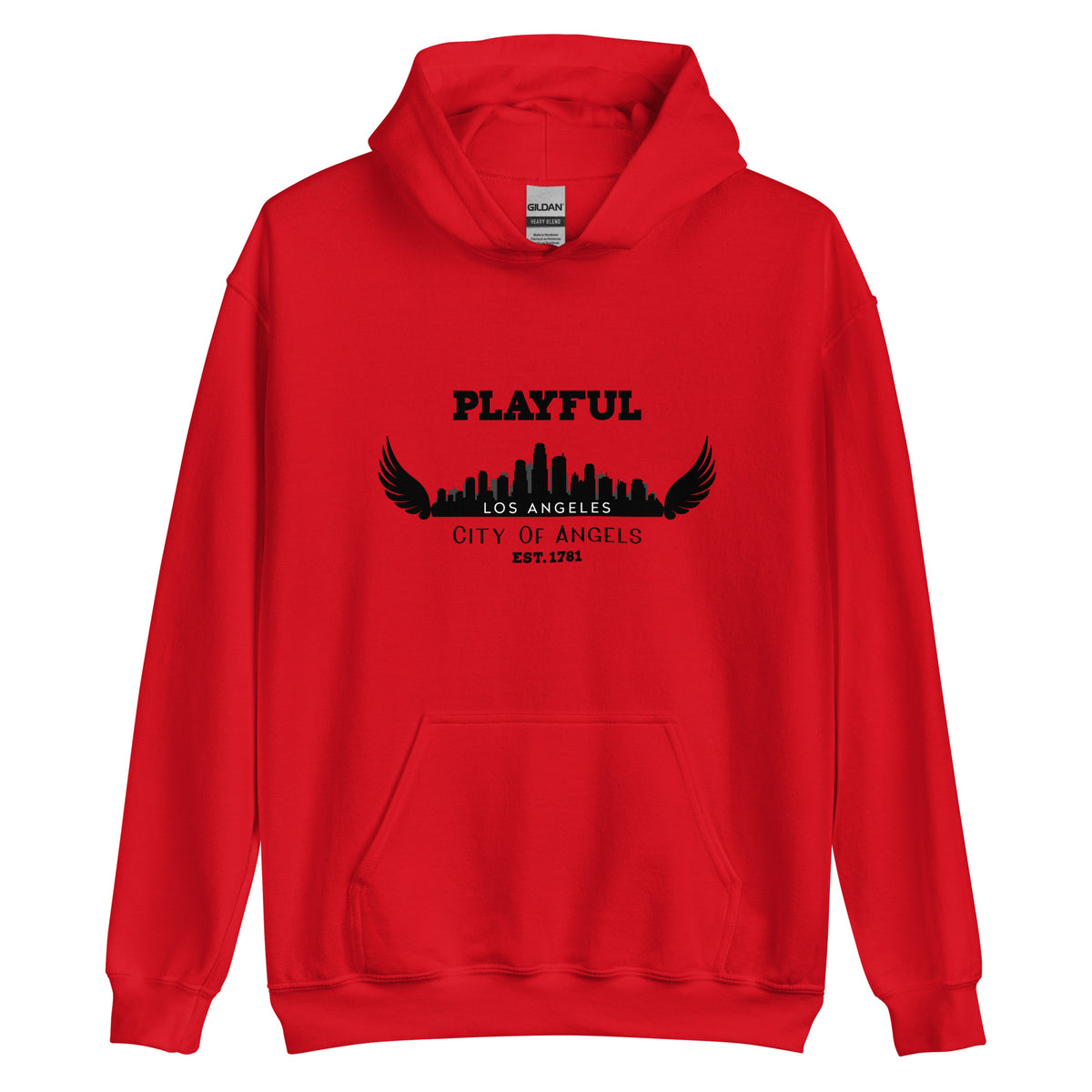 Playful Los Angeles City of Angels (Unisex) Hoodie