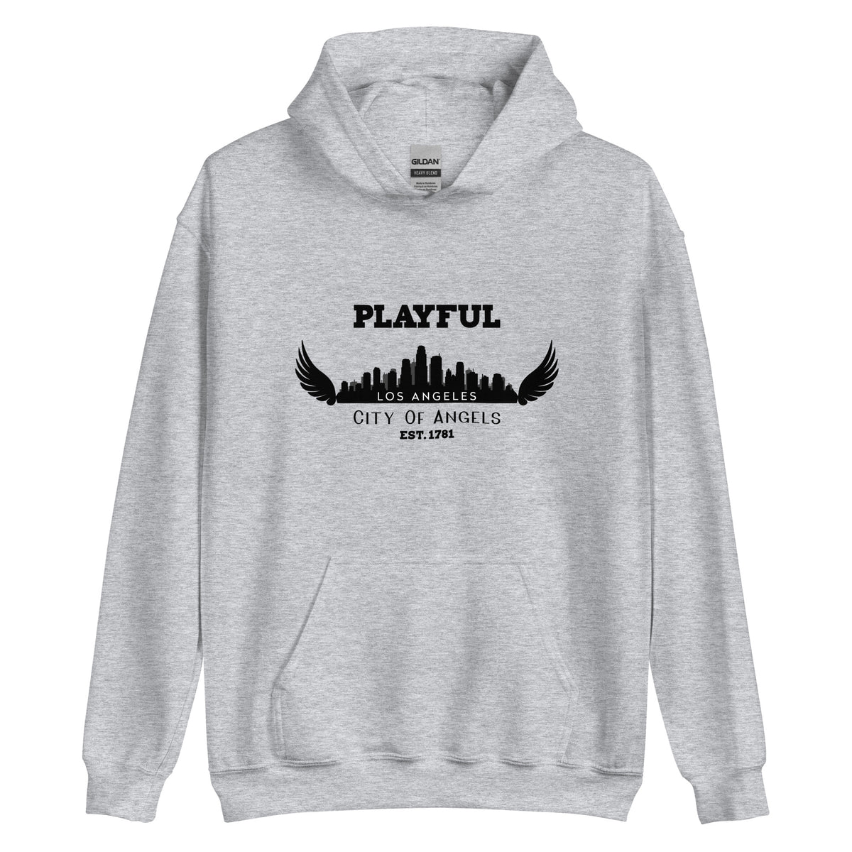 Playful Los Angeles City of Angels (Unisex) Hoodie