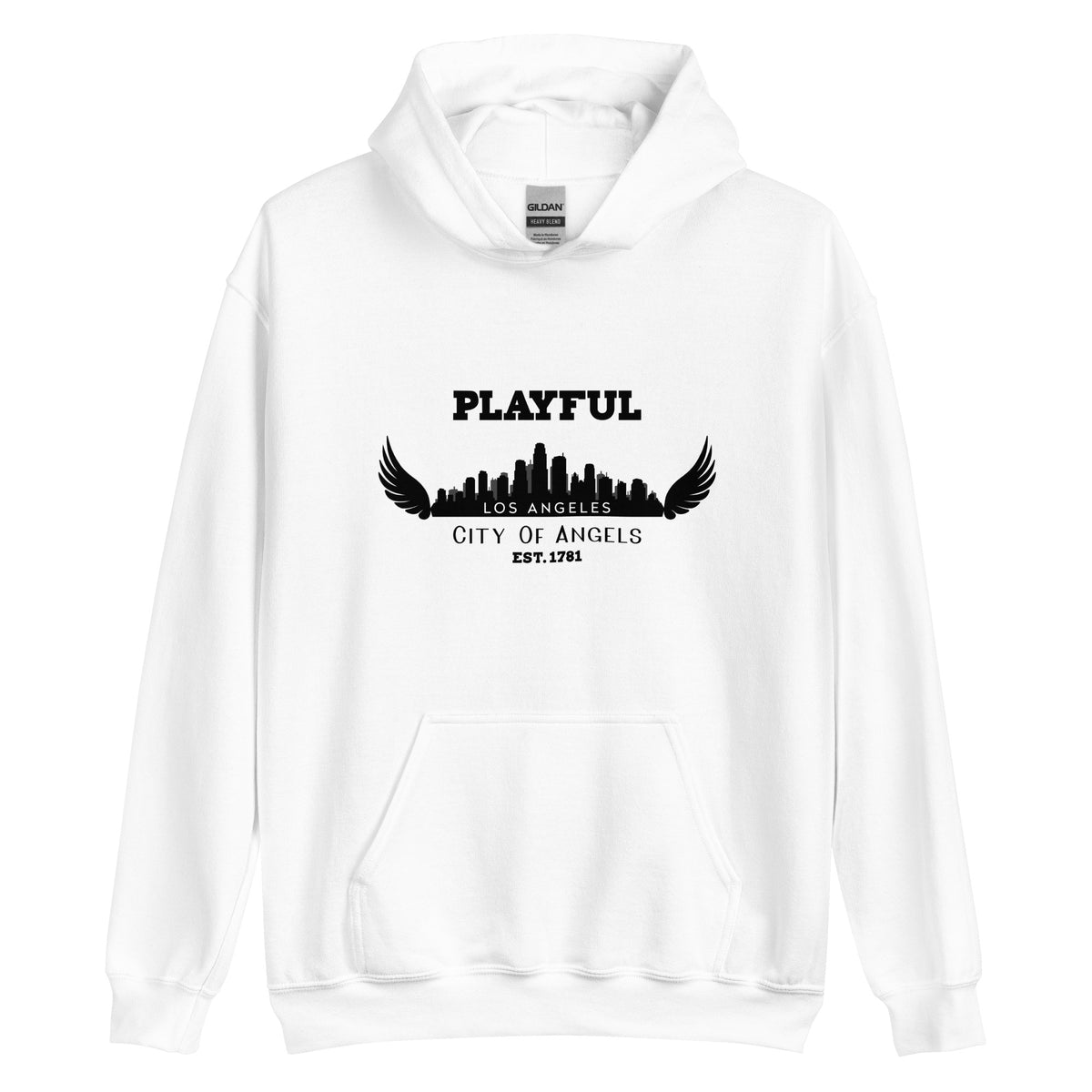 Playful Los Angeles City of Angels (Unisex) Hoodie